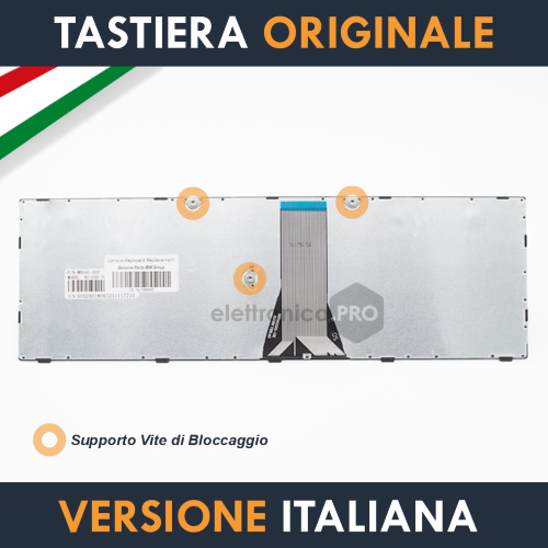 Tastiera Originale Lenovo 25214757 Per Notebook &ndash; Layout Italiano QWERTY &ndash; Nuova