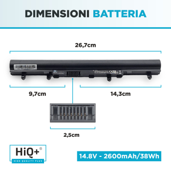 Batteria per Acer Aspire V5-171 Series Alta Capacità 2600mAh