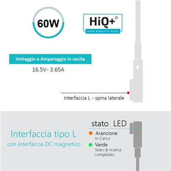 Alimentatore MagSafe 1 Apple MacBook 13" Alluminio 2008 60W