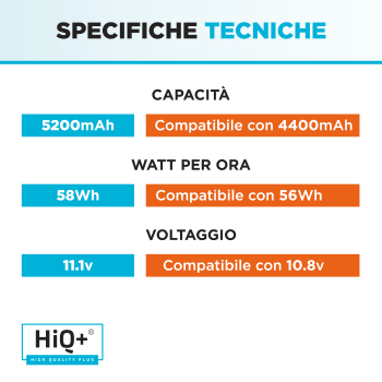 Batteria per Notebook Packard Bell EasyNote TK81 Alta Capacità