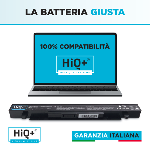 Batteria Alta Capacità per Asus A550LA