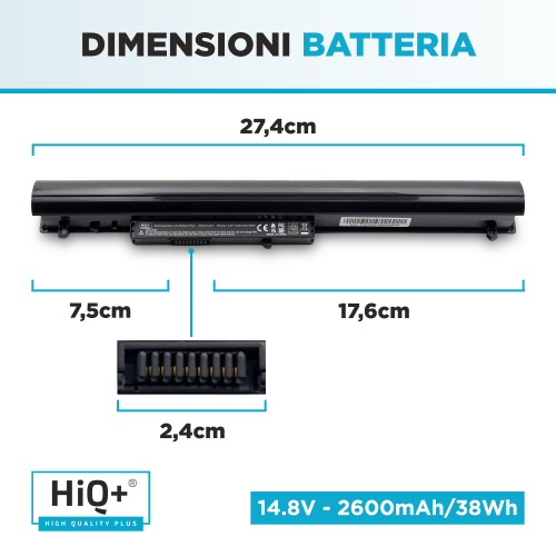 Batteria per HP Pavilion 14-N009AX Potenziata
