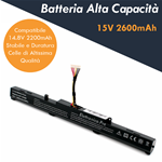 Batteria Alta Capacità per Asus A41-X550E Series