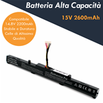 Batteria Alta Capacità per Asus K751LA Series (Potenziata)
