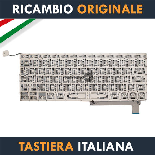 Tastiera Originale Apple MacBook Pro 15" Pollici A1286 Italiana dal 2009 al 2012 + Protezione Ultra Slim