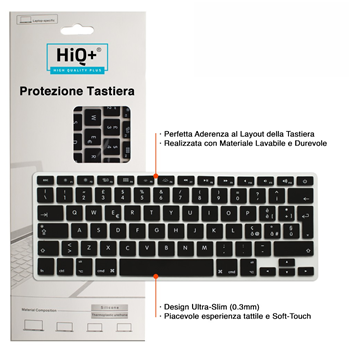 Tastiera Originale Apple MacBook Pro 15" Pollici A1286 Italiana dal 2009 al 2012 + Protezione Ultra Slim